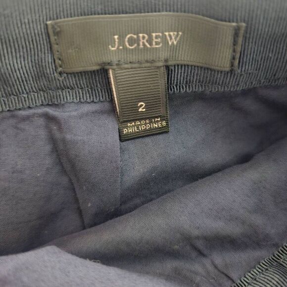 J Crew Blue Linen Pencil A Line Skirt Size 2 - Picture 6 of 7